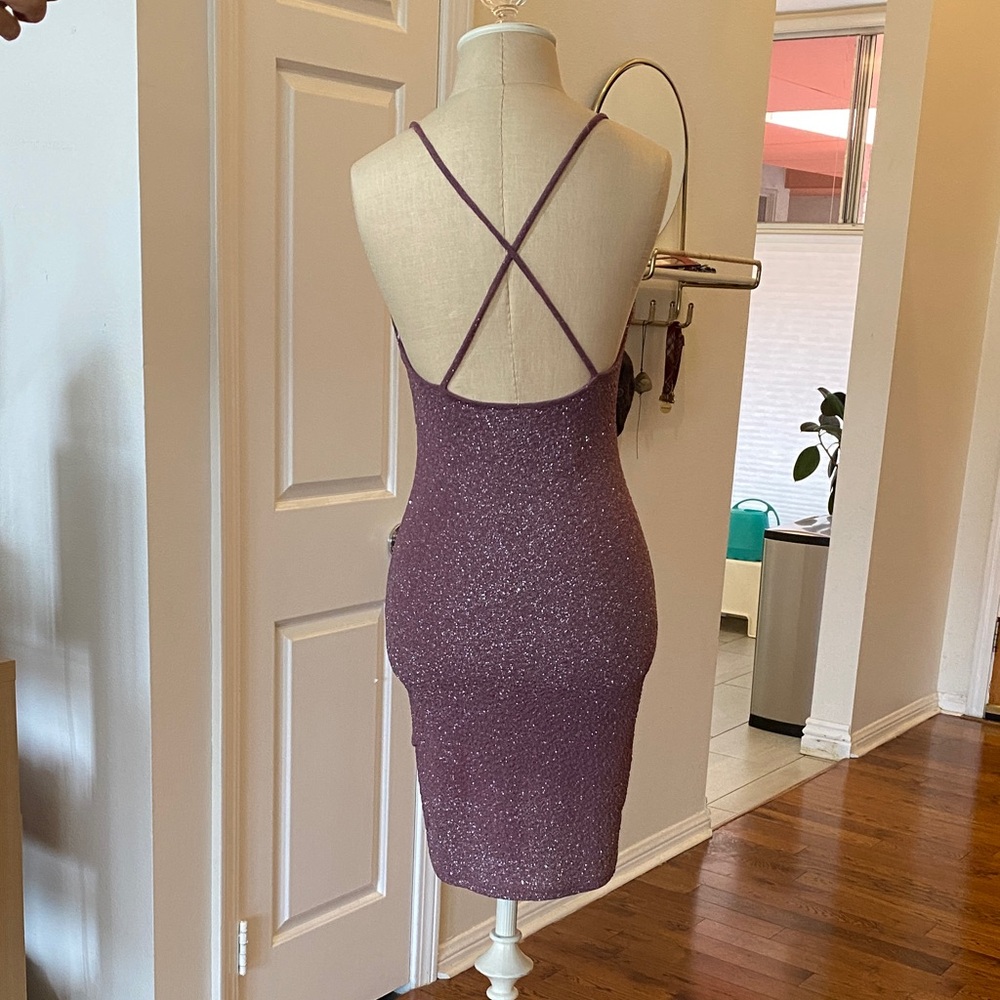 Windsor Sparkling Mauve Mini Dress - Picture 7 of 9